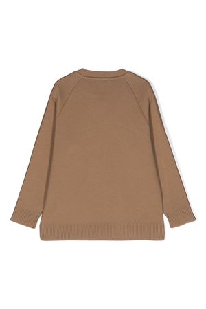 pullover in lana marrone FENDI KIDS | JUG003AMHJF1KE2